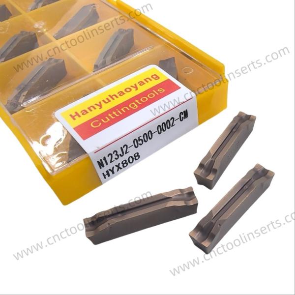 N123J2-0500-0002-CM CNC Grooving Insert Turning Grooving Tools HYX808 Anticorrosive