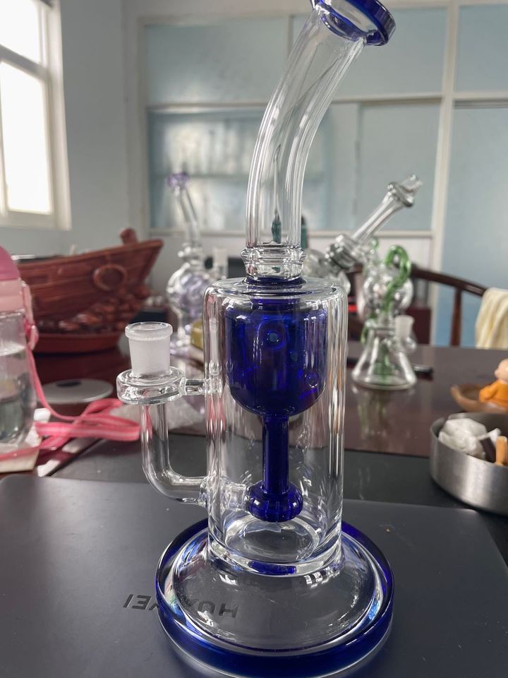 Кальян Recycler Shisha кальяна стеклянный 9 дюймов куря 14.4mm совместное