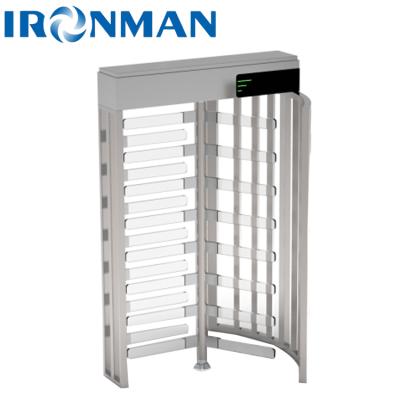 Full Height Turnstile with Stainless Steel Body for High Security Areas Access Control