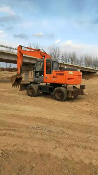 Used Hitachi ZX170W Wheeled Excavator Engine Power 128 KW