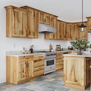 Modular Plywood Alder Kitchen Cabinets Pantry Set Customized