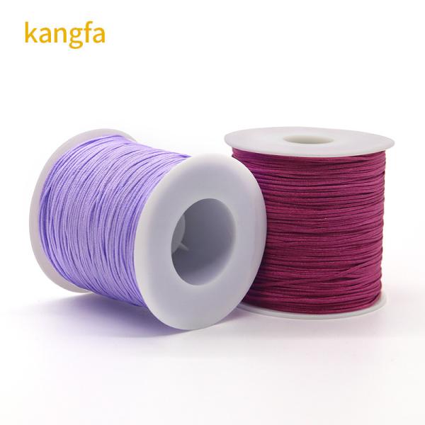 Corda trançada de nylon para Kumihimo Pulseira Macrame Nudo Chinês Joalharia 1mm 1.5mm