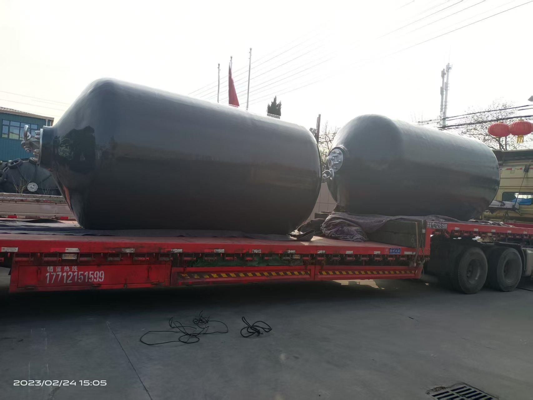 Commercial Marine Mooring Buoy System Heavy Duty Polyurethane/EVA Foam Filled Cylindrical Fender Corrosion Resistance for Docks