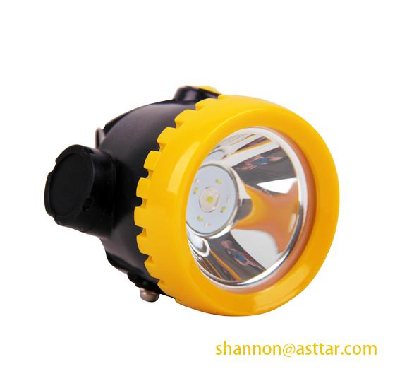 Atex certified cordless LED coal miners cap lamp, wireless mining cap light helmet light