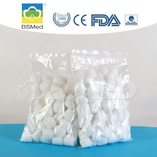 Шарики хлопка небольшого вещество-поглотителя хирургические, устранимые медицинские шарики хлопка