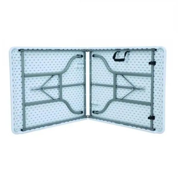 Foldable White Picnic Table Ideal for Outdoor Camping Hiking and Travelling 152*76*74cm