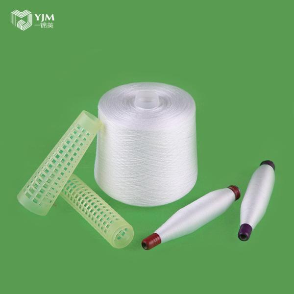 40s /2 50s /2 60s /2 Double Twist Raw White Staple Fiber 100% Polyester Yarn for Sewing Thread