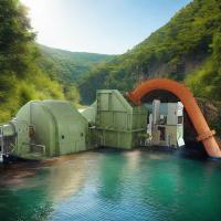 High Power Pelton Turbine Generator 100kw-50mw Brushless Excitation Mode Stainless Steel