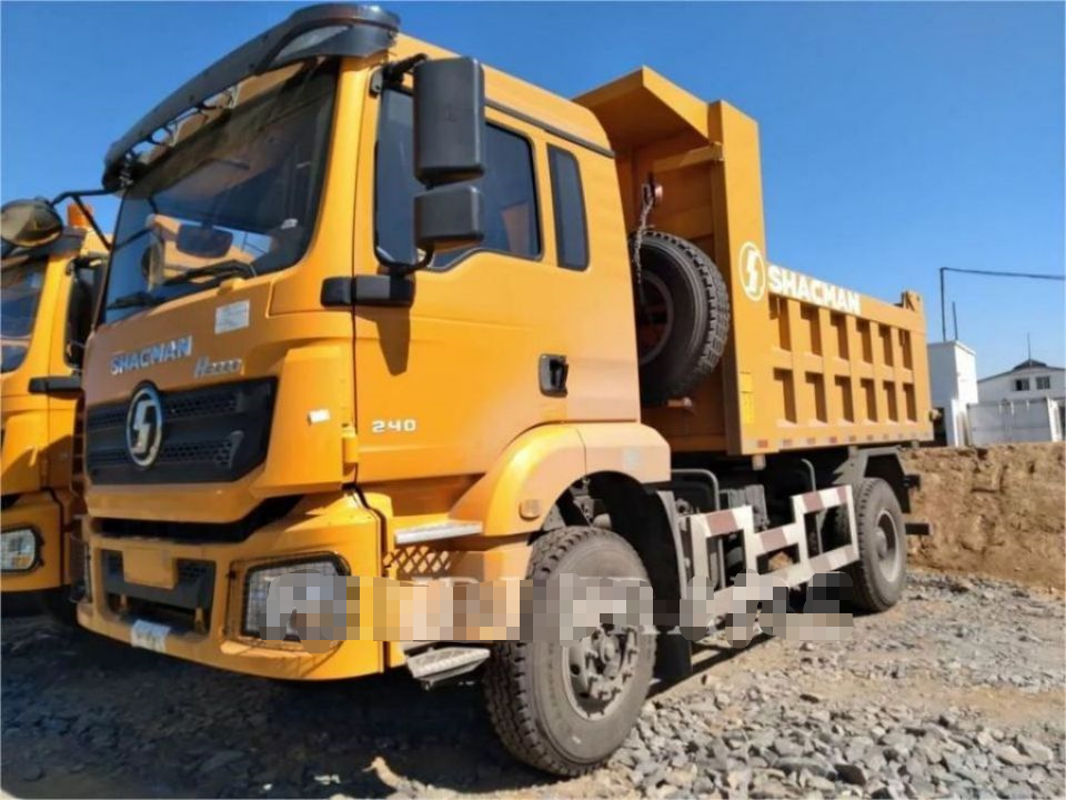 SHACMAN боковой грузовик H3000 4X2 240hp Желтый грузовик с подъемником