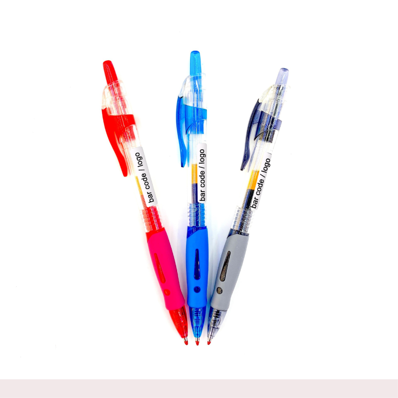 Best selling wholesale high quality school and office customizable plastic 0.5mm multi-colored ink gel pen