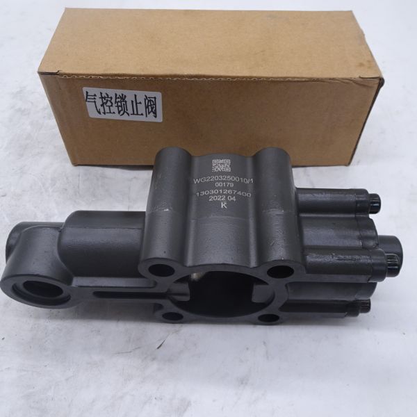 WG2203250010 Sinotruk Howo Truck Parts Truck Transmissions Gearbox Parts Pneumatic Locking Valve Air operated lock valve
