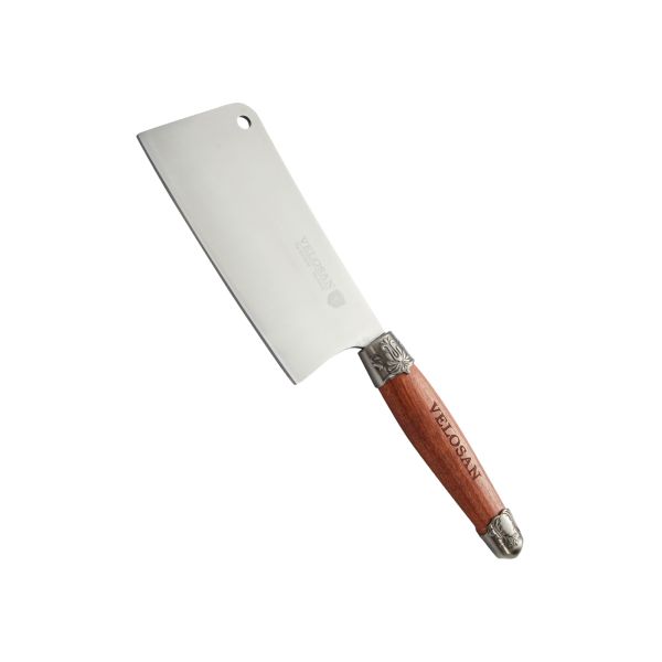 10cm Brown Walnut Knife Block Set Stainless Steel Food Grade Sharpness 1.4kg