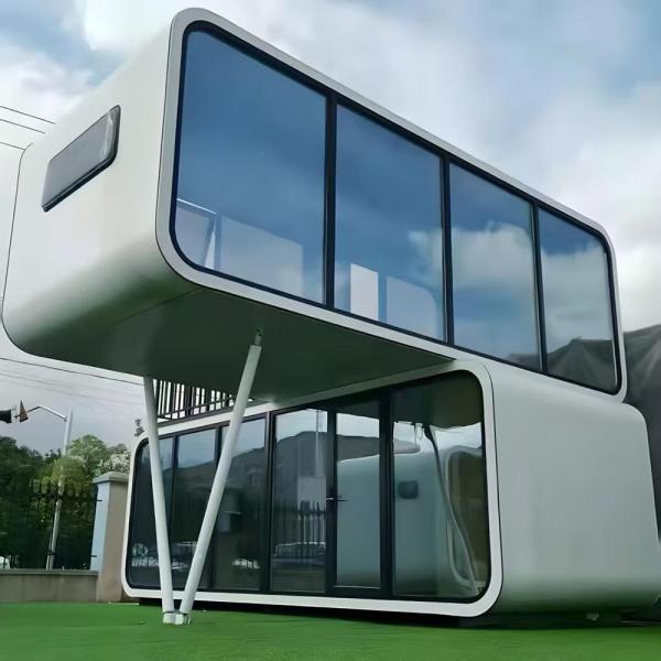 Modern Design Double Outdoor Garden High-End Removable Steel Apple Pod Office Pod