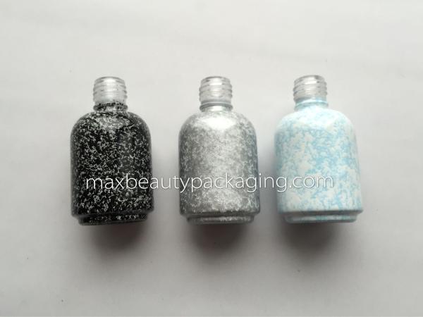 Classic Marble effect gel polish bottle any color available double coating bottle nail polish packaging flat bsuh