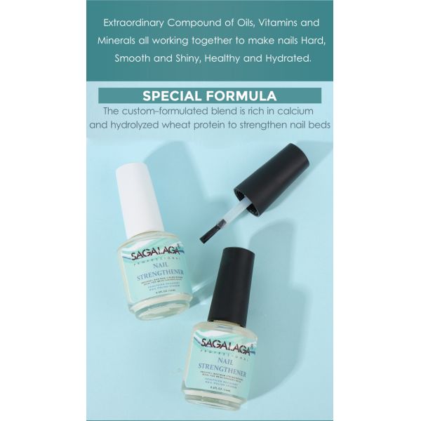 Polisseur d'ongles à séchage à l'air organique Renforceur d'ongles infusé de vitamine E Durcisseur avec certificat GMP