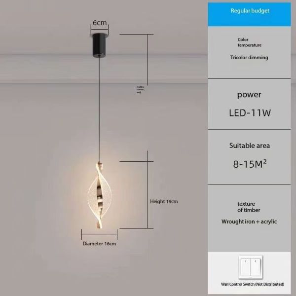 ランプシーケンス 寝室 ベッドサイド チェンデリア 高級ライト 贅沢チェンデリア モダン・アンド・シンプル ノルディック リビング 背景 壁バー 小型チェンデリア 光 贅沢 ゴールド - 三色光