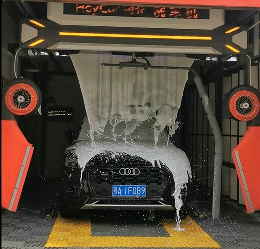 Experience the Future of Car Cleaning with Heycar Carwash 360 Fully Automatic Brushless Car Wash 380V/Customized