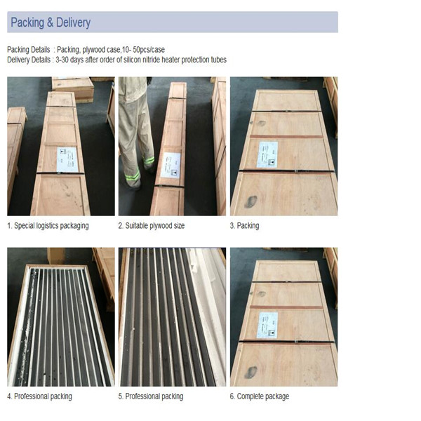 Муллита керамических изделий нитрида кремния трубки предохранения от термопары промышленного керамические