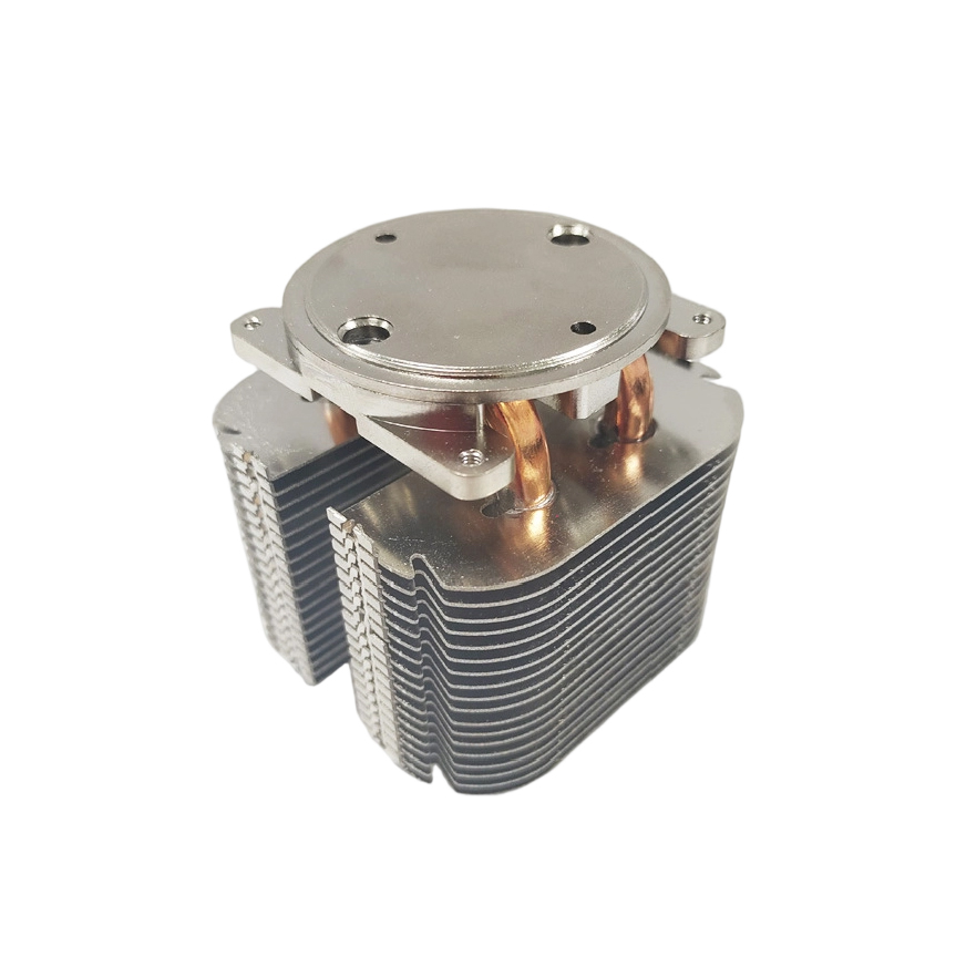 Industrial Control Server Processor Heatsink Copper Aluminum Dual Heat Pipe High Efficiency Precision Cooling Module Esports