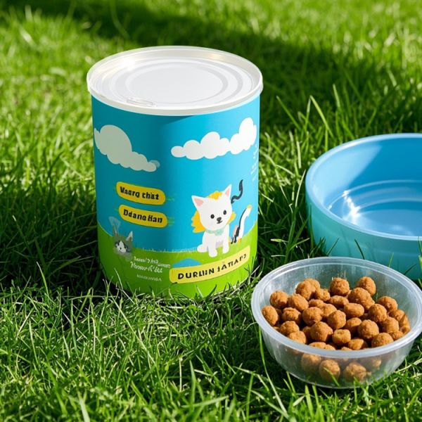cylindrical structure Cardboard Can Packaging Kraft Paper Containers For Pet Treats