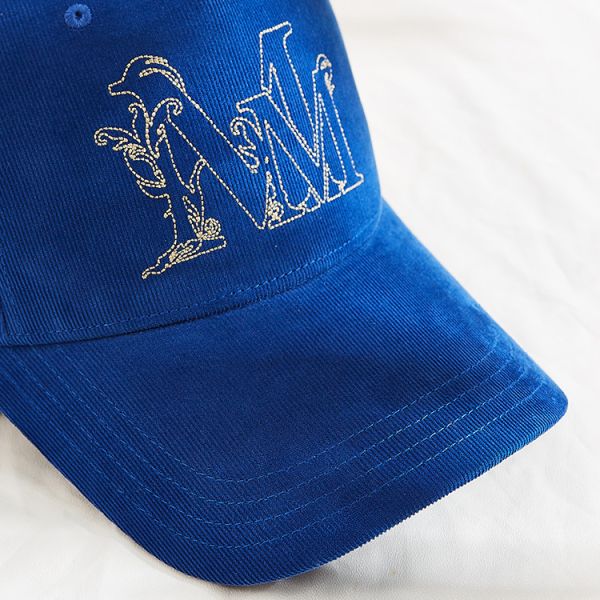 Бейсбольная кепка корд логотипа вышивки взрослая на зима