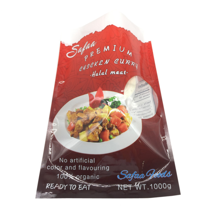 Frozen Food Grade Nylon Packaging Vacuum Bags 3 Sides Seal