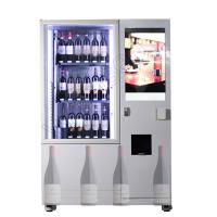 Máquina de venda automática da garrafa de vinho da barra da verificação da idade 22 polegadas para o vidro 6mm