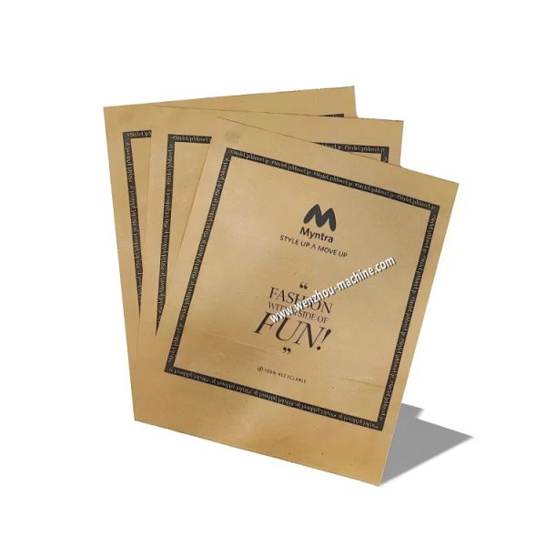 Pre open Kraft Paper Ecommerce Paper Courier Bags Making Machine