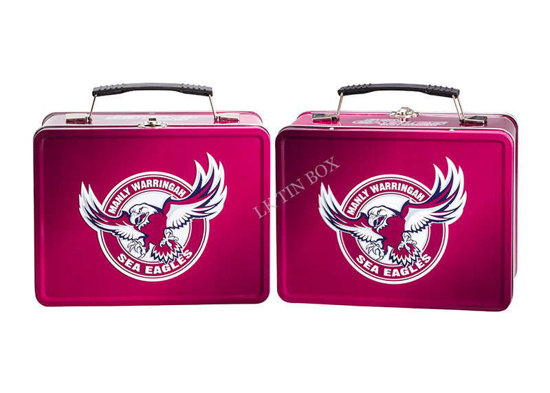 Healthy Large Lunch Tin Box Printing Football 216 * 165 * 102H Mm FDA SGS