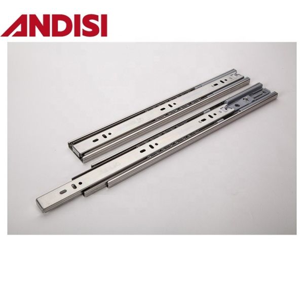Foshan 45MM Furniture Cabinet Ball Bearing Drawer Rail Full Extension Soft Close Drawer Slide 450mm