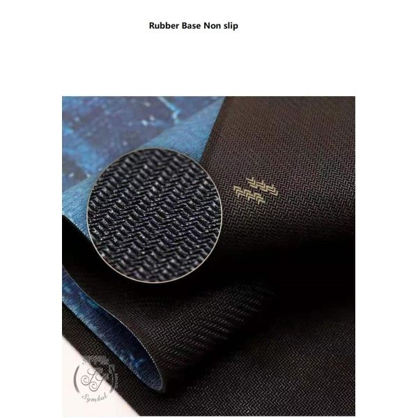 Non Slippery classic black anti skid anti-tear Natural Rubber Yoga Mat Skid Resistance