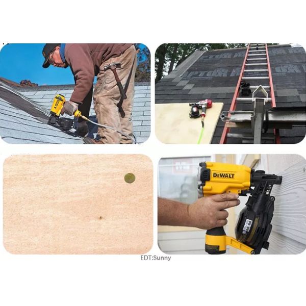 Miami-DADE APPROVED electro galvanized Roofing Coil Nail 3.05mmx1 1/4”15 degree collated coil