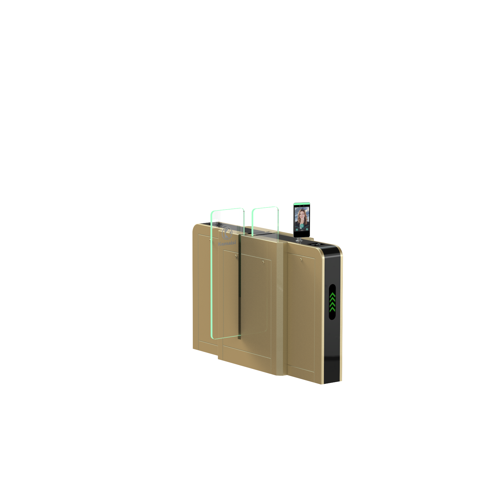 Sliding Gate Turnstile QR Code Recognition Access Control System 0.5 Second Opening SUS304