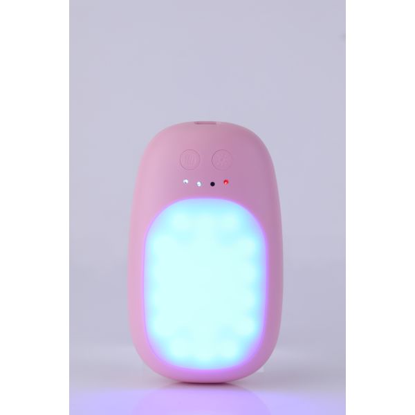 5200mAh Pink Hand Warmer Battery Pack with Mobile Phone Charging Function