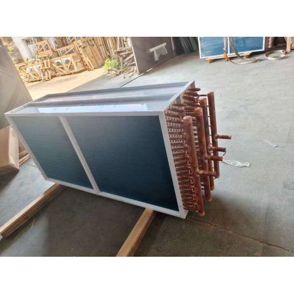 Customised Industrial High Efficiency Aluminum Copper Tube Heat Exchangers Heat Transfer Evaporators Finned Refrigeration