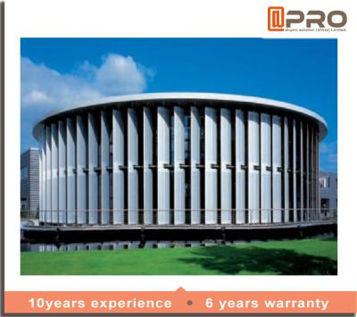 0.8mm Aluminium Sun Shade Louvres Movable Exterior Aerofoil Ventilation