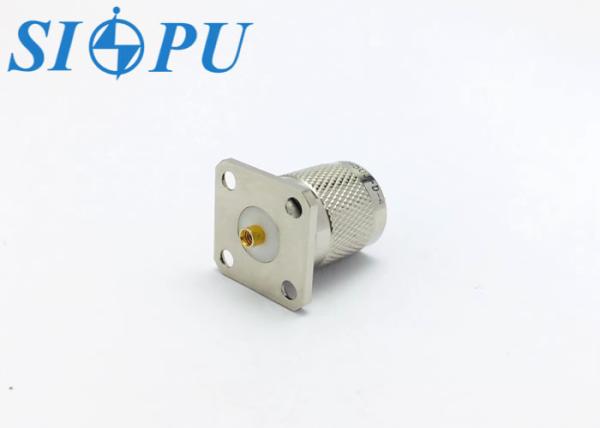 TNC Male RF Coaxial Connector – Flange Mount, Straight Type