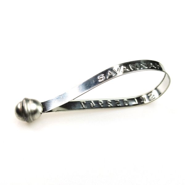 216mm Fixed Length Self Locking Metal Strapping Seals With Markable Area 150*8mm