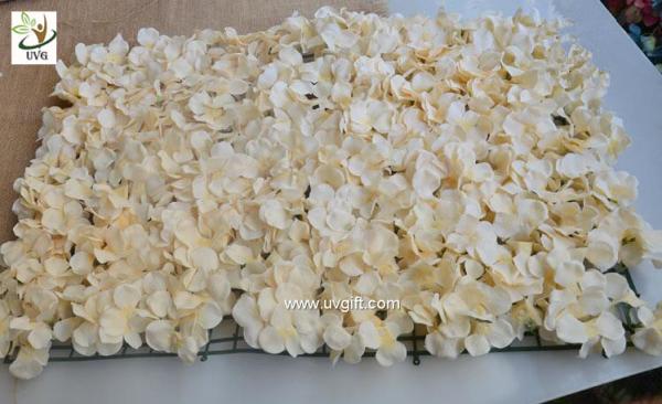 UVG cheap wedding backdrop design plastic grid artificial flower wall and arch for wedding decor CHR1142