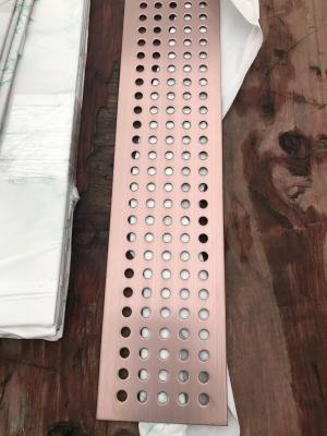 decorative stainless steel sheet perforated metal panel brass colour