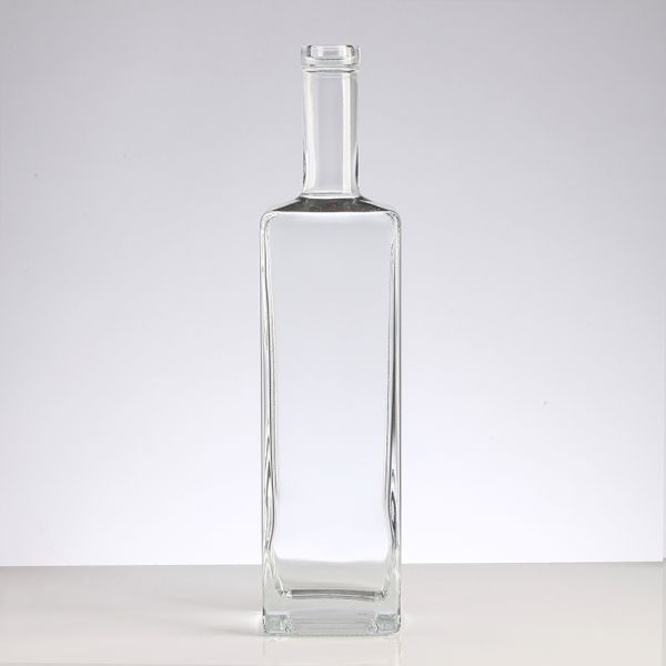 Glass Oil Bottle 500ml with Clear Collar Material and Customized Logo