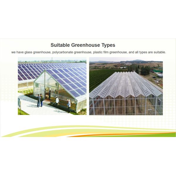 5.5-7.5m Height Photovoltaic Greenhouse With Solar Panel Roof
