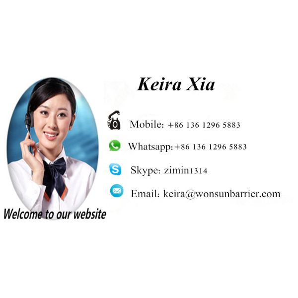 Blue Remote Control Traffic Barrier Gate , Auto Closing Electric Boom Gates With RS485