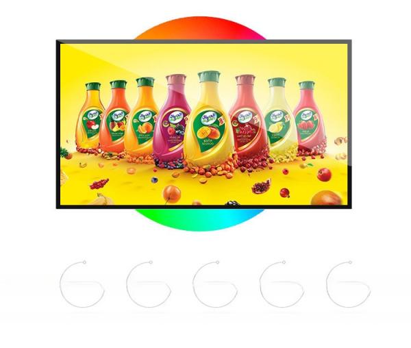 Super slim 20mm thickness Metal casing 32 inch LED TFT LCD monitor 400-700nit for advertising signage menu board CCTV display