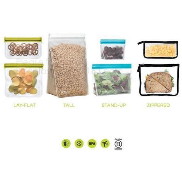 Reusable Silicone Food Storage Bag Washable Silicone Fresh Bag for Fruits Vegetables Meat Preservation bagplastics bagea