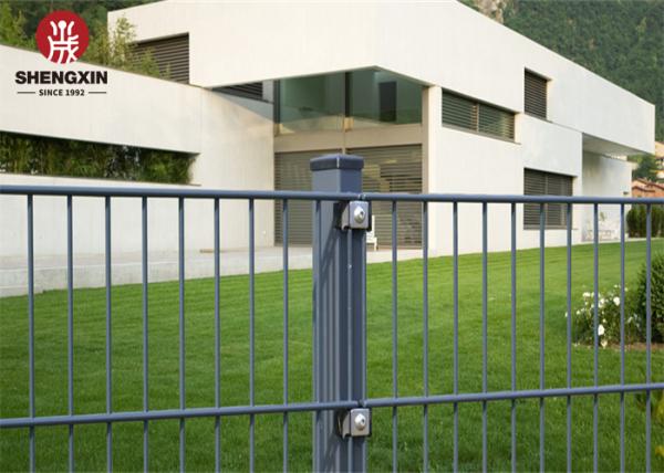 OD 40x60mm PVC Coated Chain Link Fence Double Wire Mesh Fence For Garden