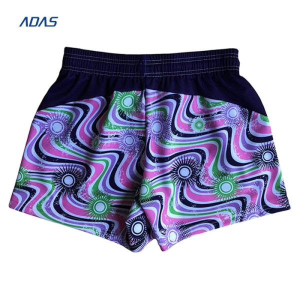 160g Sublimated Mesh Shorts For Women'S Fitness Running Quick Drying Spandex Polyester