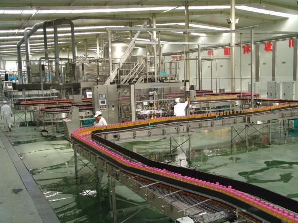 UHT Automatic Fruit Juice Production Line , Plastic Bottle Hot Filling Machine