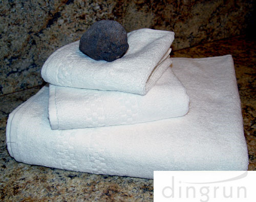 Pure Cotton Personalized Face Wash Towel White Eco friendly Hotel Use