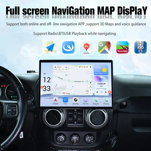 GPS навигация Wrangler Jeep Радио обновление Авто стерео 2011-2017 Мультимедийный проигрыватель